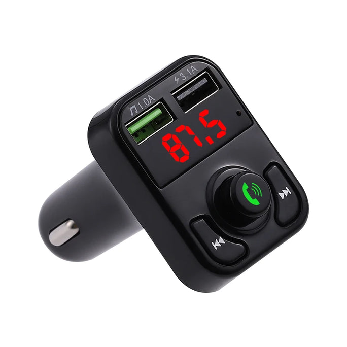 Car Bluetooth 5.0 FM Transmitter Wireless Handsfree Car Kit Audio Receiver MP3 Player USB Fast Charger Car Accessories