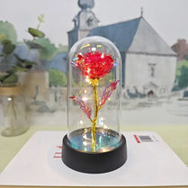 LED Galaxy Rose Artificial Flowers, Wedding Decoration, Creative Valentine'S Day and Mother'S Day Gift with Battery 1Pc