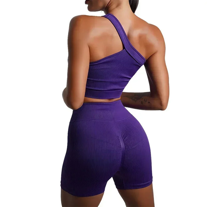 2\5PCS Seamless Yoga Sets Sports Fitness High Waist Hip Raise Pants Shorts Long-sleeved Suits Workout Gym Leggings Set for Women