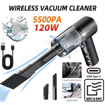 Wireless Car Vacuum Cleaner USB Charging 1200mAh Portable Cleaning Appliance Mini Wet and Dry Vacuum Cleaner Household