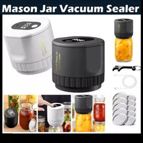 Wancle Electric Mason Jar Vacuum Sealer LCD Digital Display Cordless Vacuum Sealer Kit for Wide and Regular Mouth Mason Jars