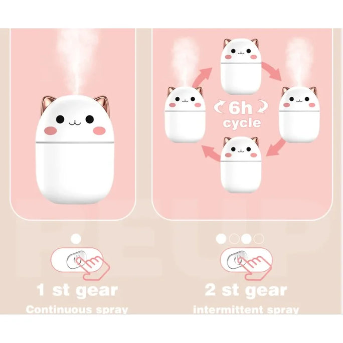 Kitten humidifier cute air humidifier aromatherapy humidifier diffuser essential oil diffuser home air purifier