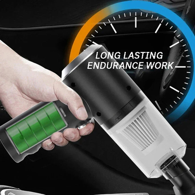 Wireless Car Vacuum Cleaner USB Charging 1200mAh Portable Cleaning Appliance Mini Wet and Dry Vacuum Cleaner Household
